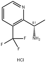 (S)-1-(3-(TRIFLUOROMETHYL)PYRIDIN-2-YL)ETHAN-1-AMINE DIHYDROCHLORIDE Struktur