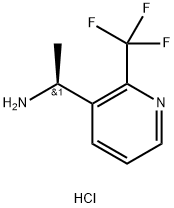 (S)-1-(2-(Trifluoromethyl)pyridin-3-yl)ethan-1-amine dihydrochloride Struktur