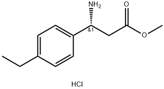 Methyl (R)-3-amino-3-(4-ethylphenyl)propanoate hydrochloride Struktur