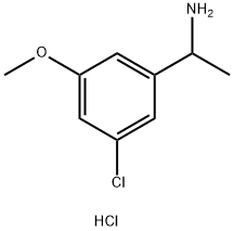 1-(3-CHLORO-5-METHOXYPHENYL)ETHAN-1-AMINE HYDROCHLORIDE Struktur