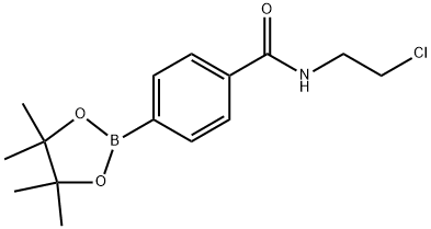 Benzamide, N-(2-chloroethyl)-4-(4,4,5,5-tetramethyl-1,3,2-dioxaborolan-2-yl)- Struktur