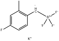 potassium trifluoro(4-fluoro-2-methylbenzyl)borate Struktur