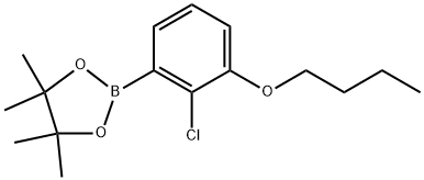 1,3,2-Dioxaborolane, 2-(3-butoxy-2-chlorophenyl)-4,4,5,5-tetramethyl- Struktur