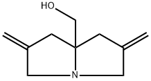 (2,6-Dimethylenetetrahydro-1H-pyrrolizin-7a(5H)-yl)methanol Struktur