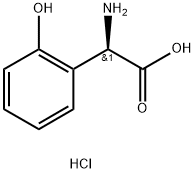 (R)-2-Amino-2-(2-hydroxyphenyl)acetic acid hydrochloride Struktur