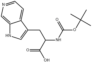 2-tert-Butoxycarbonylamino-3-(1H-pyrrolo[2,3-c]pyridin-3-yl)-propionic acid Struktur