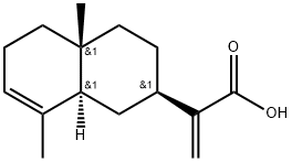 eudesma-3,11(13)-dien-12-oic acid Struktur