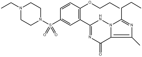 Imidazo[5,1-f][1,2,4]triazin-4(1H)-one, 2-[5-[(4-ethyl-1-piperazinyl)sulfonyl]-2-propoxyphenyl]-5-methyl-7-propyl-