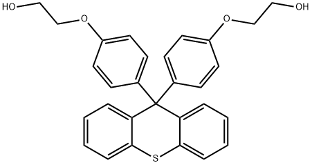 2,2'-(((9H-Thioxanthene-9,9-diyl)bis(4,1-phenylene))bis(oxy))diethanol Struktur