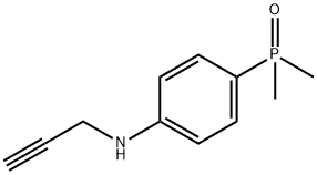 Dimethyl(4-(prop-2-yn-1-ylamino)phenyl)phosphine oxide Struktur