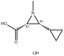 Lithium(2R,3R)-3-cyclopropyl-1-methylaziridine-2-carboxylate Struktur