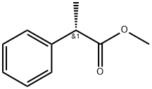 Benzeneacetic acid, α-methyl-, methyl ester, (αS)- Struktur