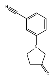 3-(3-oxopyrrolidin-1-yl)benzonitril Struktur