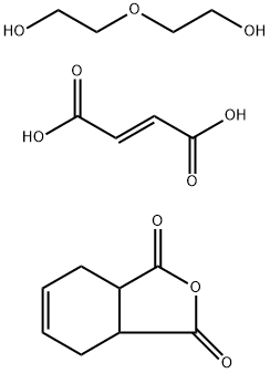 2-Butenedioic acid (E)-, polymer with 2,2'-oxybis(ethanol) and 3a,4,7,7a-tetrahydro-1,3-isobenzofurandione Struktur