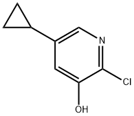 2-chloro-5-cyclopropylpyridin-3-ol Struktur