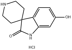 spiro[indoline-3,4'-piperidin]-2-one-6-ol  hydrochloride Struktur