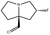 (2R,7aS)-2-Fluorotetrahydro-1H-pyrrolizine-7a(5H)-carbaldehyde Struktur