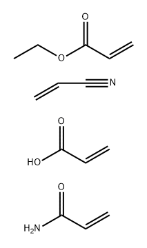 Acrylamide, acrylic acid, ethyl acrylate, acrylonitrile polymer Struktur