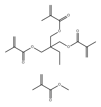 TRIMETHYLOLPROPANETRIMETHACRYLATE-METHYLMETHACRYLATECOPOLYMER Struktur