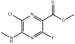 6-氯-3-氟-5-(甲氨基)吡嗪-2-羧酸甲酯 結(jié)構(gòu)式