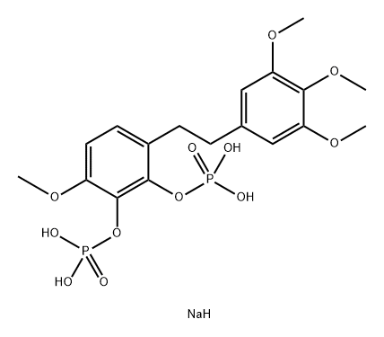 Combretastatin A-1 di-O-phosphate tetra-sodium salt Struktur