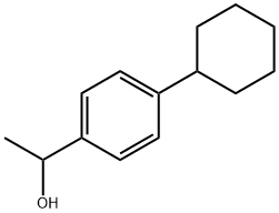 Benzenemethanol, 4-cyclohexyl-α-methyl- Struktur