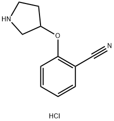 2-(pyrrolidin-3-yloxy)benzonitrile hydrochloride Struktur