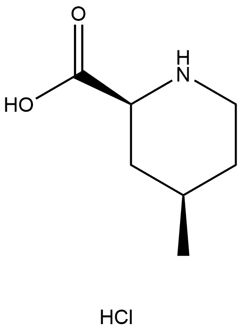 (2S,4R)-4-methylpiperidine-2-carboxylic acid hydrochloride Struktur