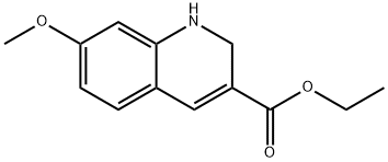 ethyl 7-methoxy-1,2-dihydroquinoline-3-carboxylate Struktur