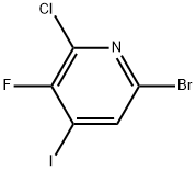 6-Bromo-2-chloro-3-fluoro-4-iodopyridine Struktur