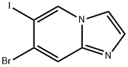 7-Bromo-6-iodo-imidazo[1,2-a]pyridine Struktur