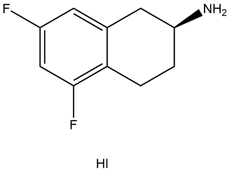 (S)-5,7-difluoro-1,2,3,4-tetrahydronaphthalen-2-amine hydriodide Struktur