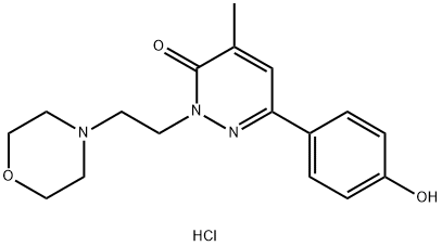 Morpholinoethyl-2 methyl-4 (p-hydroxyphenyl)-6 pyridazone-3 chlorhydra te [French] Struktur