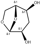 .beta.-D-ribo-Hexopyranose, 1,6-anhydro-3-deoxy- Struktur