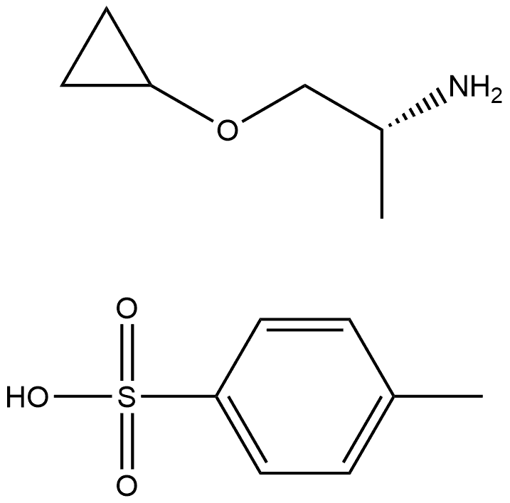 (1R)-2-Cyclopropoxy-1-methyl-ethylamine tosylate Struktur