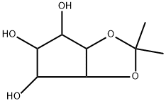 4H-Cyclopenta-1,3-dioxole-4,5,6-triol,tetrahydro-2,2-dimethyl-,stereoisomer(8CI) Struktur