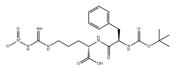 Boc-D-Phe-Arg(NO2)-OH Struktur