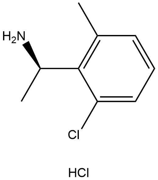 (R)-1-(2-chloro-6-methylphenyl)ethan-1-amine hydrochloride Struktur