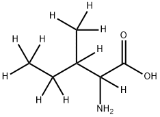 Isoleucine-d10 (mixture of diastereomers) Struktur