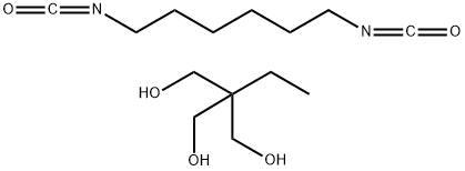 1,3-Propanediol, 2-ethyl-2-(hydroxymethyl)-, polymer with 1,6-diisocyanatohexane Struktur