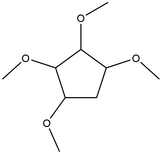 Cyclopentane, 1,2,3,4-tetramethoxy-, stereoisomer (8CI) Struktur