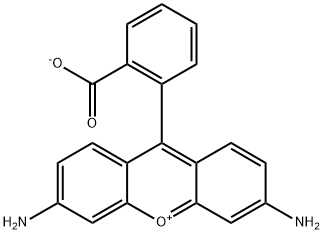 3,6-Diamino-9-(2-carboxylatophenyl)xanthylium Struktur