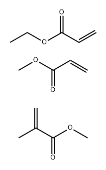 2-Propenoicacid,2-methyl-,methylester,polymerwithethyl2-propenoateandmethyl2-propenoate Struktur