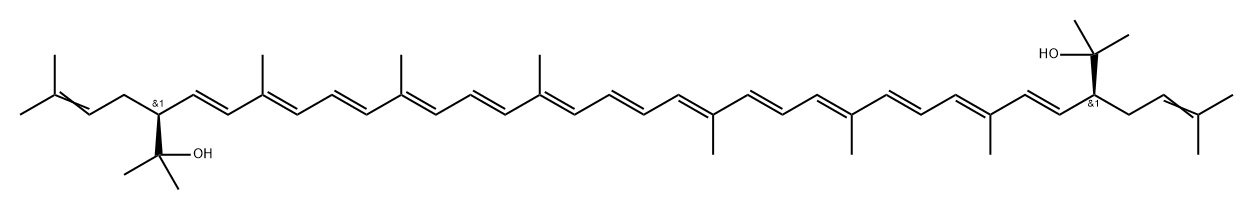 3'',3'''-Dideoxy-2'',3'':2''',3'''-tetradehydrobacterioruberin Struktur