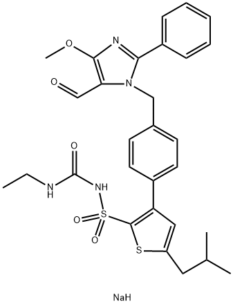 AVE 0991 (sodiuM salt) Struktur