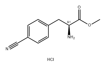 L-(S)-4-Cyanophenylalanine, methyl ester HCl Struktur