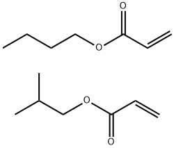 2-Propenoic acid, butyl ester, polymer with 2-methylpropyl 2-propenoate Struktur