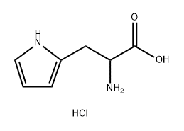 1H-Pyrrole-2-propanoic acid, α-amino-, hydrochloride (1:2) Struktur