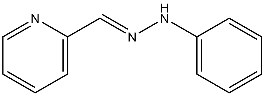 2-Pyridinecarboxaldehyde, 2-phenylhydrazone, [C(E)]- Struktur