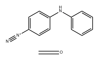 Benzenediazonium, 4-(phenylamino)-, polymer with formaldehyde Struktur